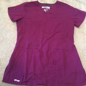 Grey’s Anatomy by Barco Maroon Active Scrub Top XS